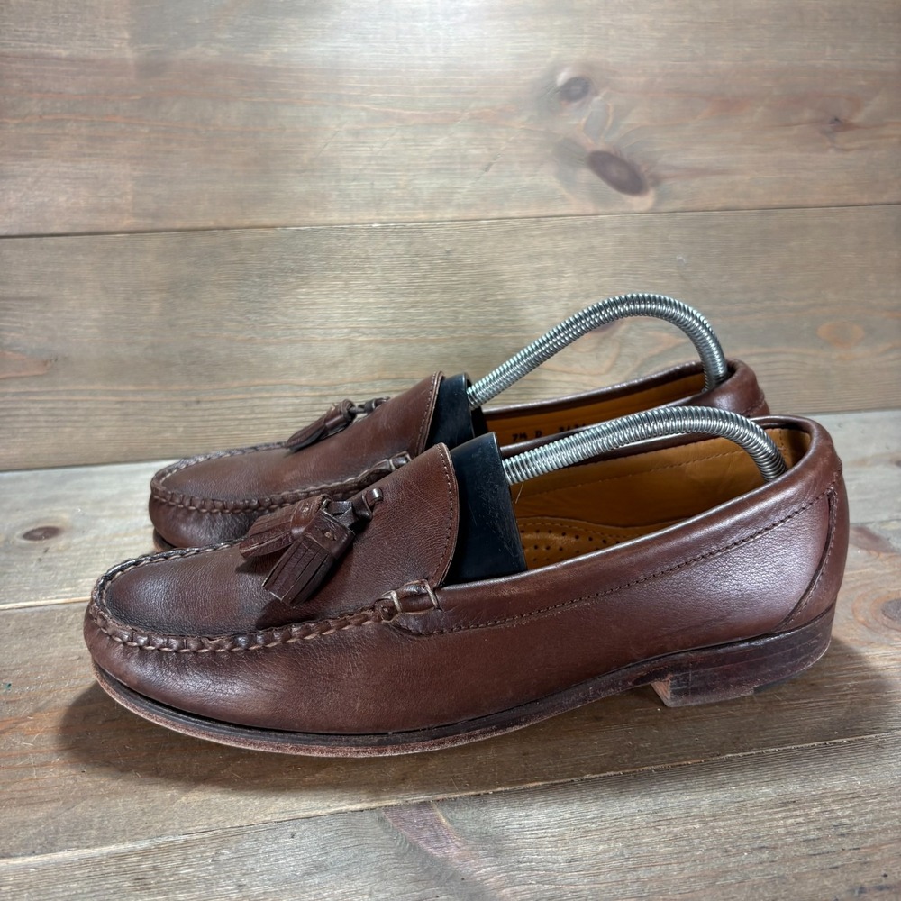 Alden Mens size 7.5 shoes Brown Leather Tassel Cape Cod loafers